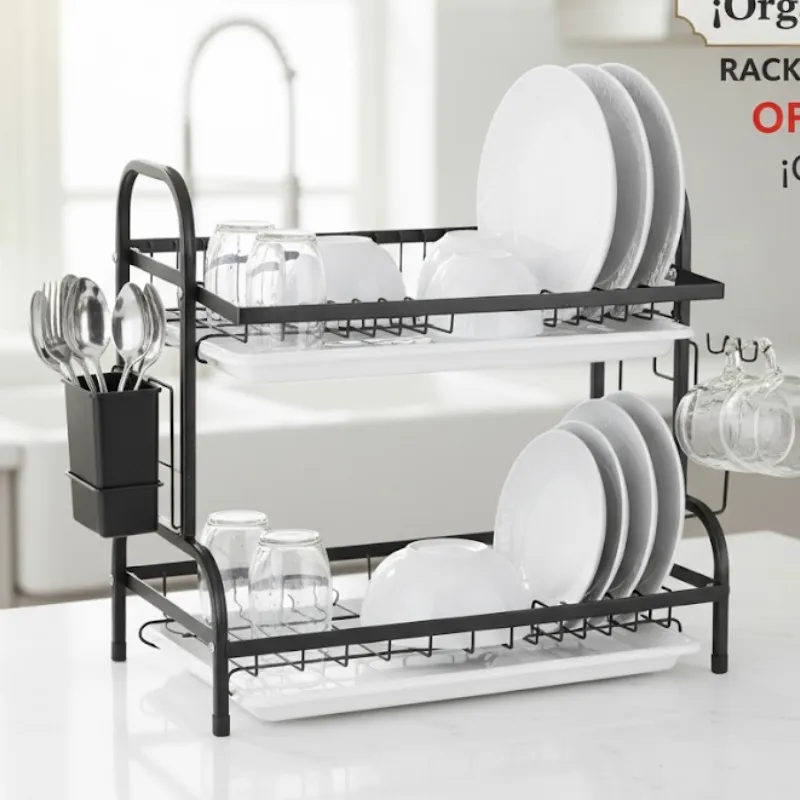 Platero metálico de 2 niveles