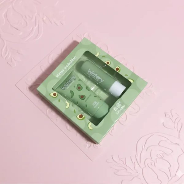 Set de bálsamo labial y crema