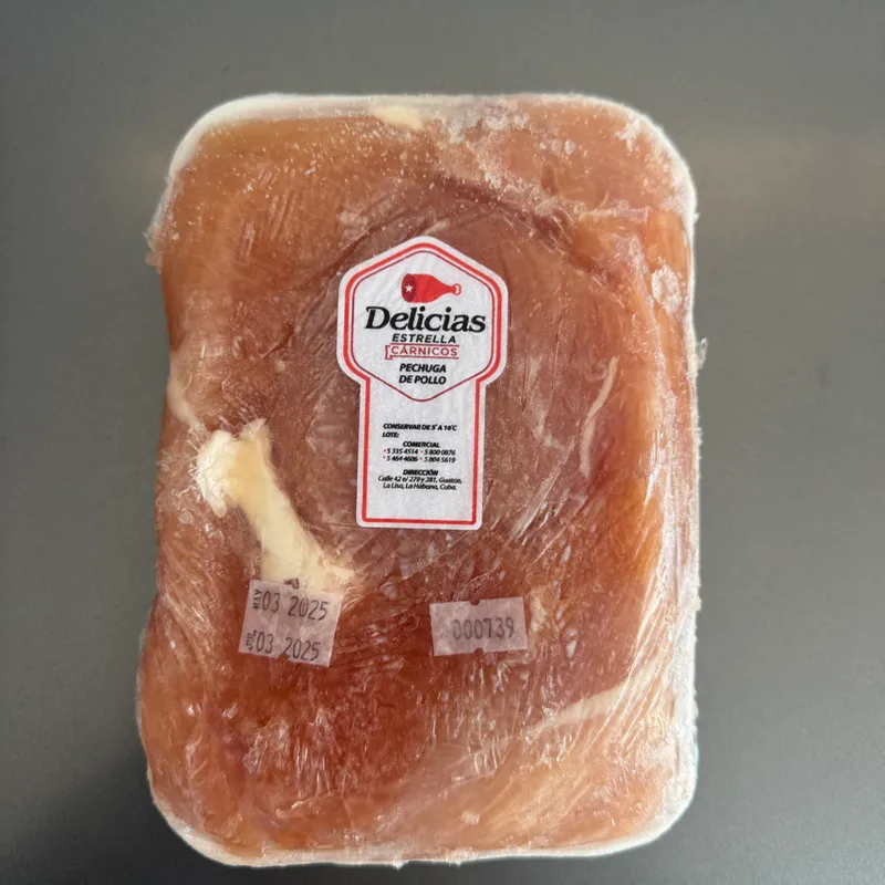 Pechuga de pollo condimentada 1KG