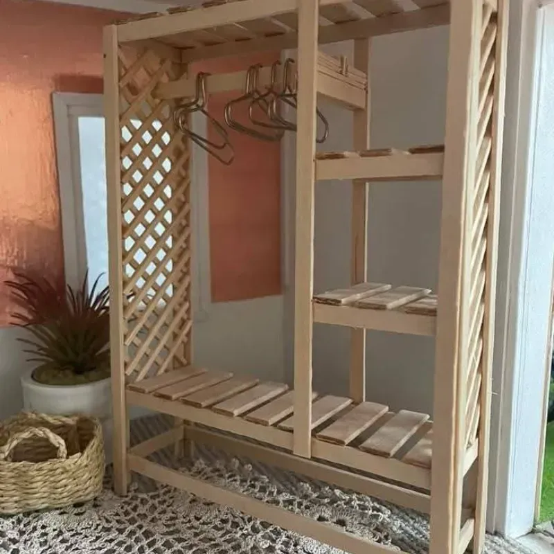 Closet de madera estilo rústico