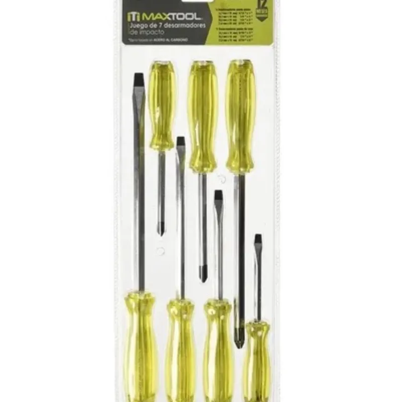 Juego de 7 desarmadores de impacto