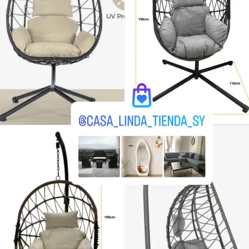 Columpio para adultos con cojín