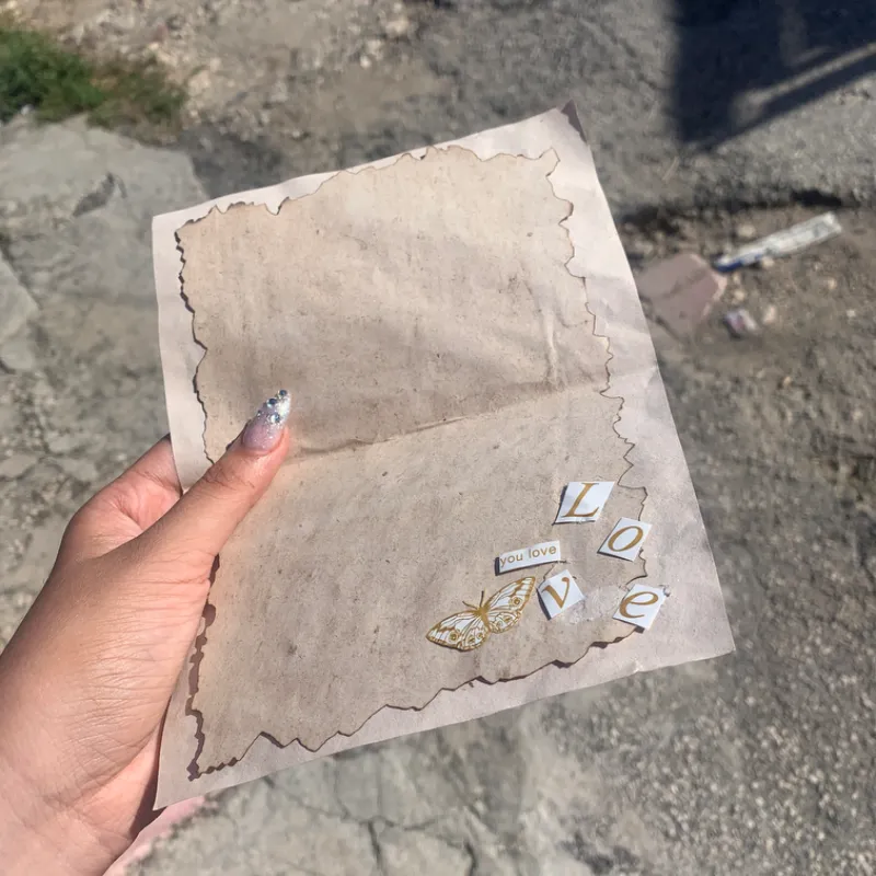 Carta estilo vintage