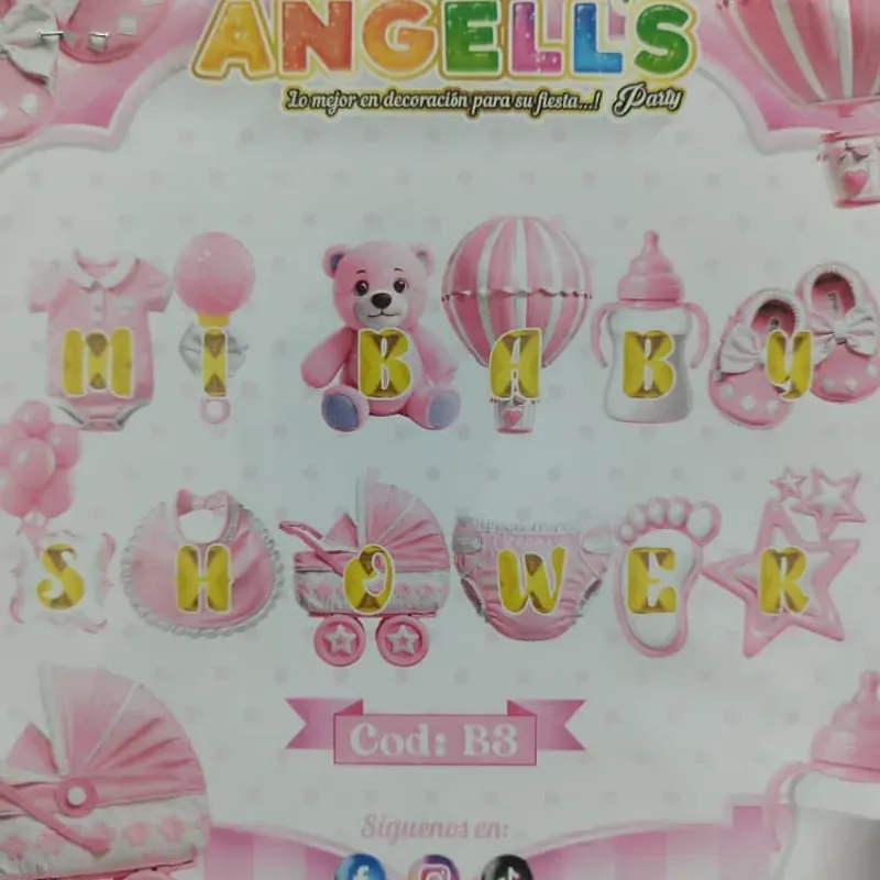 ‼️Banderilla cartel My Baby Shower (revelacion de sexo)‼️