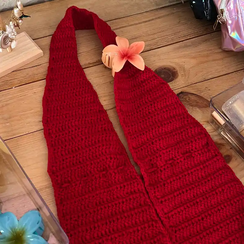 Top Rojo crochet