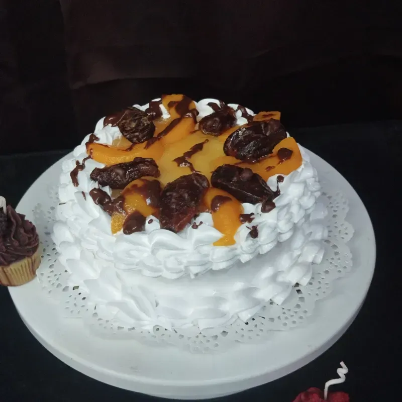 Mini Cake de Melocotón, Dátiles y Chocolate