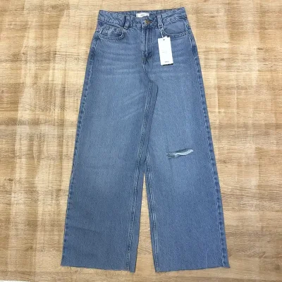 Pantalón ancho Mango de mezclilla