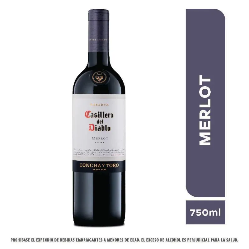Vino Tinto Casillero del Diablo Merlot