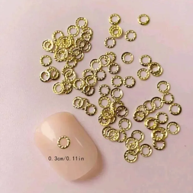 Decoración Anillos Dorados Pequeños