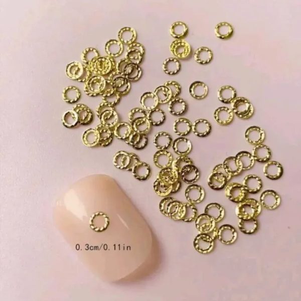 Decoración Anillos Dorados Pequeños