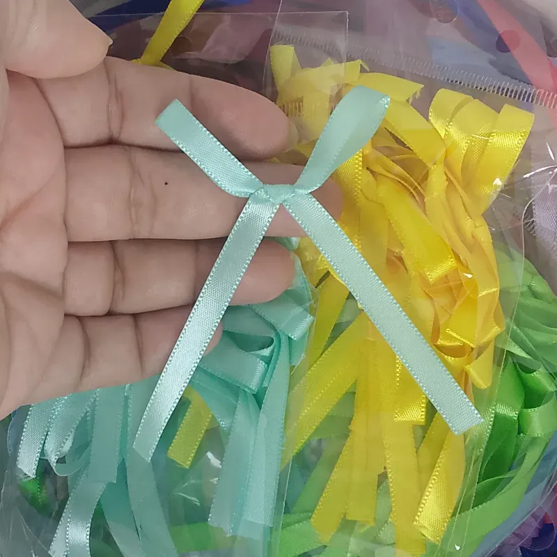 Lazos azul-verde claro para estilo coquette  x15