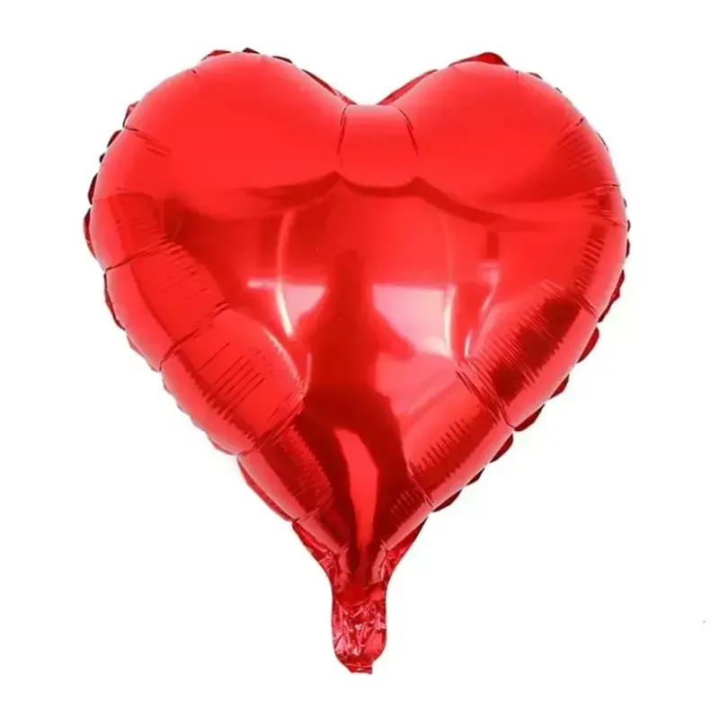 Globo de corazón rojo de 18"