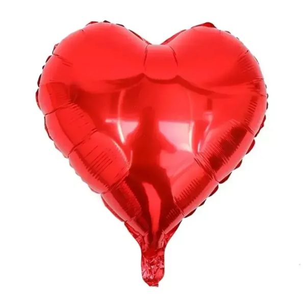 Globo de corazón rojo de 18"