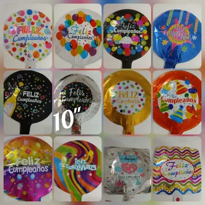 Globos metalizados 10"