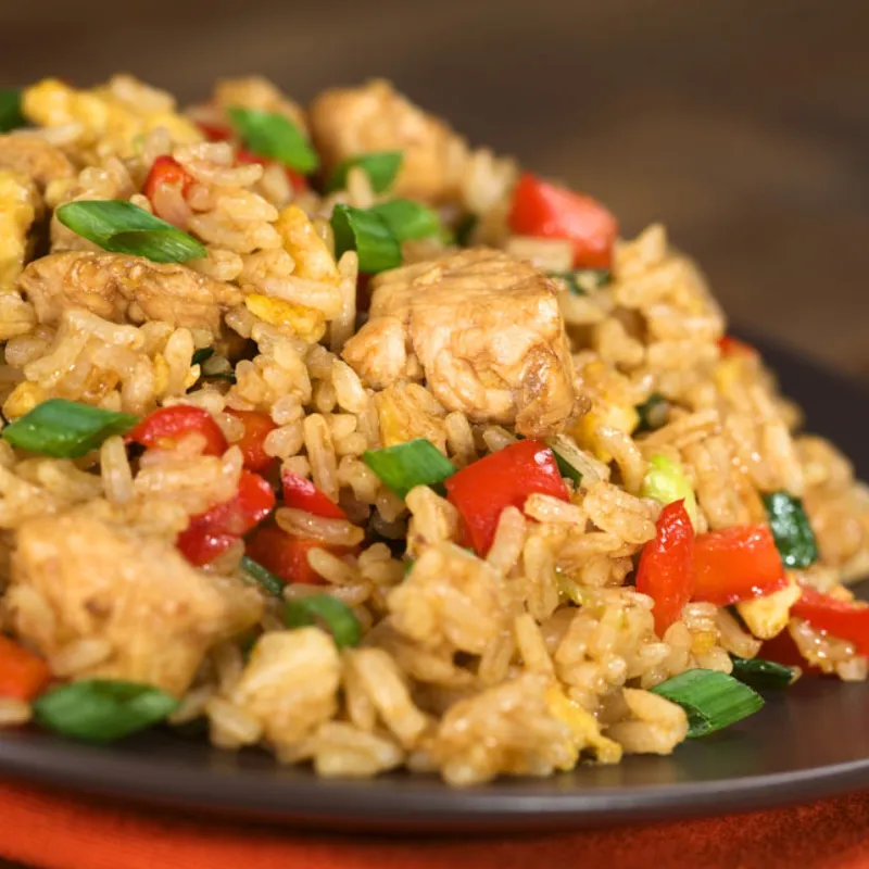 Arroz Frito Chino con Camarones