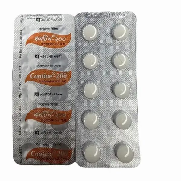 TEOFILINA 200MG,10T (VENCE 05-26)