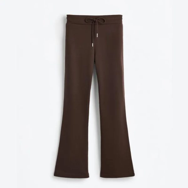 Pantalón chándal flaire marrón