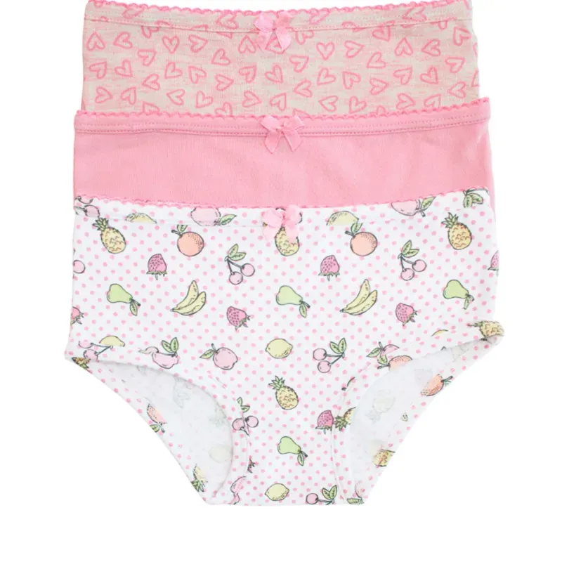 Set de Panties Infantiles para Bebé Temática Fruta