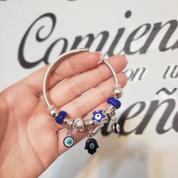 Pulsera estilo pandora de acero inoxidable