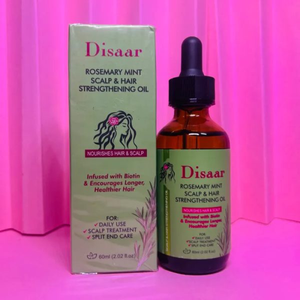 Aceite Fortalecedor para Cabello y Cuero Cabelludo - Romero y Menta - Disaar