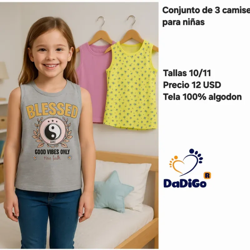 Conjuntos de camisetas para niñas 4