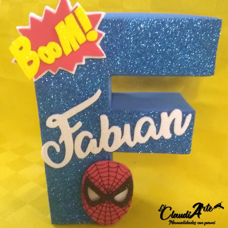 Letra 3D (Spiderman)