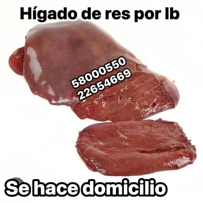 Hígado de res 1 lb 1000 cup