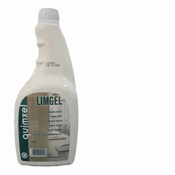 Limgel(limpiador  general)750ml Desinfectante basado en animas terciaraa efectivo frente a bacterias  hongos, virus encapsulado y levaduras