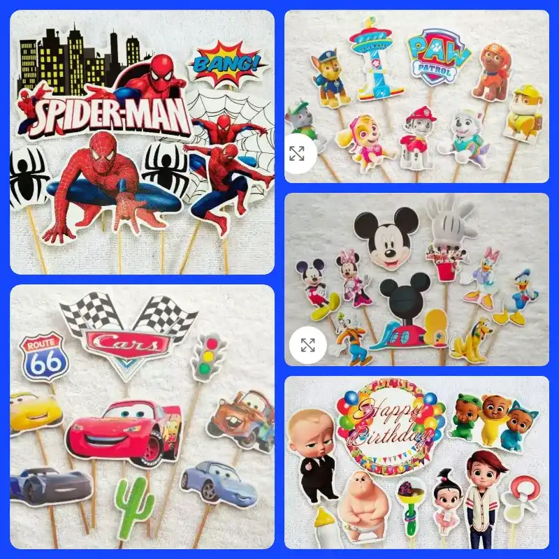 Toppers Impreso para Varón