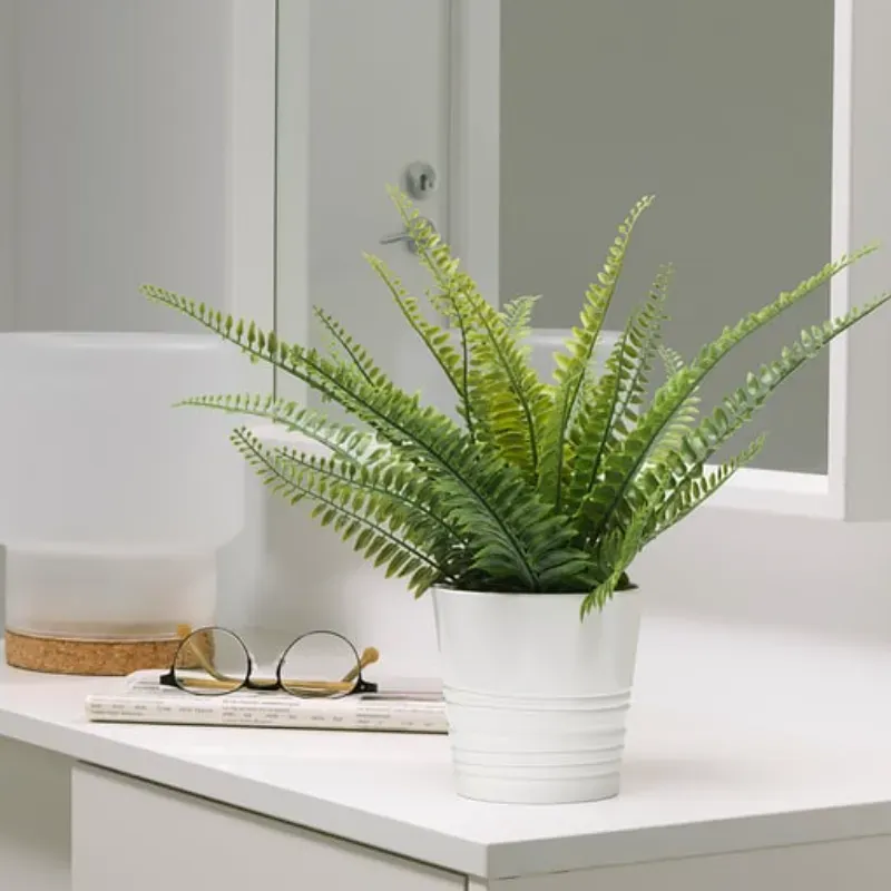 Maceta artificial tipo helecho