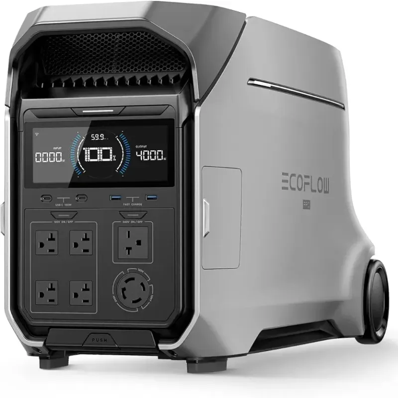EcoFlow Delta Pro 3 110V/220V 4096Wh Pico 8000W, Batería LiFePO y Carga Rápida Estación de Energía Portátil