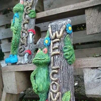 Ranas para pared welcome