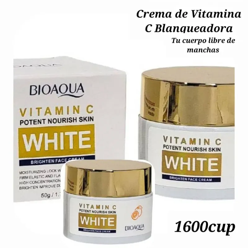 Crema Facial de Vitamina C blanqueadora