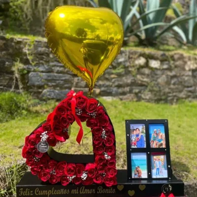 ✨Caja plus con Corazón de rosas✨