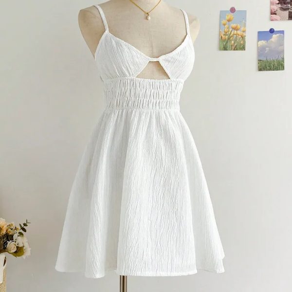 Vestido blanco corto