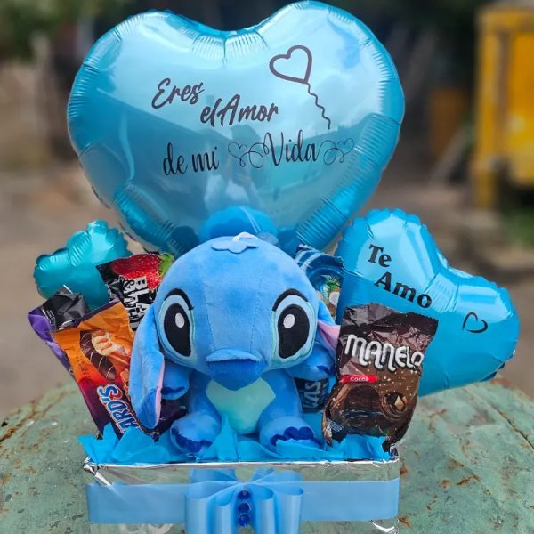 Cajita con Stich y confituras 