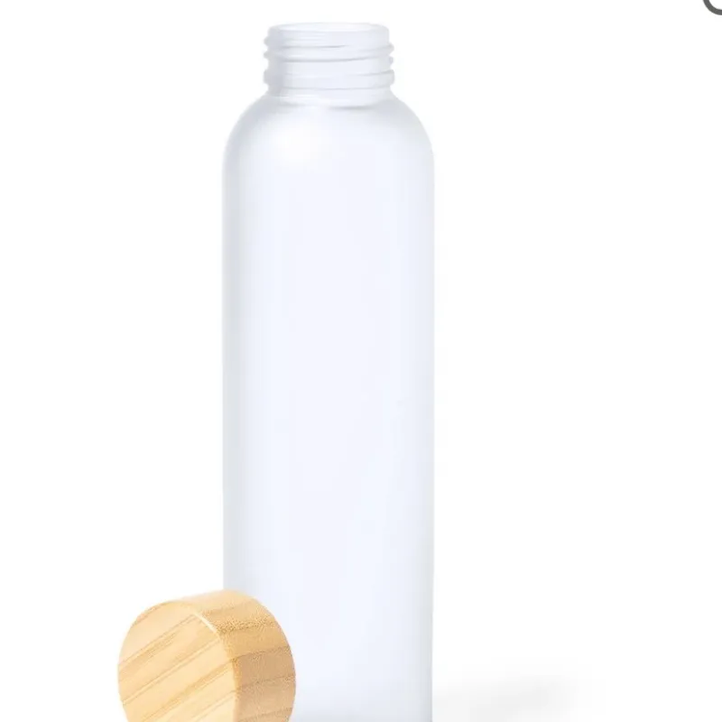 Botella de agua de cristal