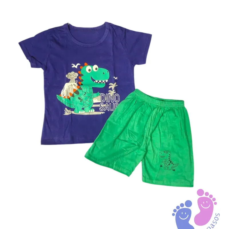 Conjunto Mini Dinosaurio Azul