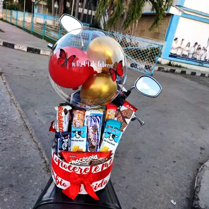 Cajita rellena de chuches