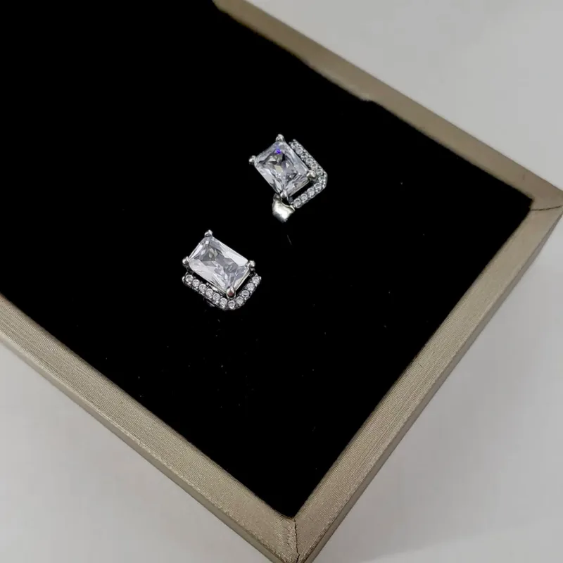 Aretes Pandora rectangulares