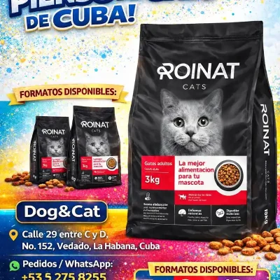 Pienso importado Para Gatos ROINAT Bolsa 8 Kg