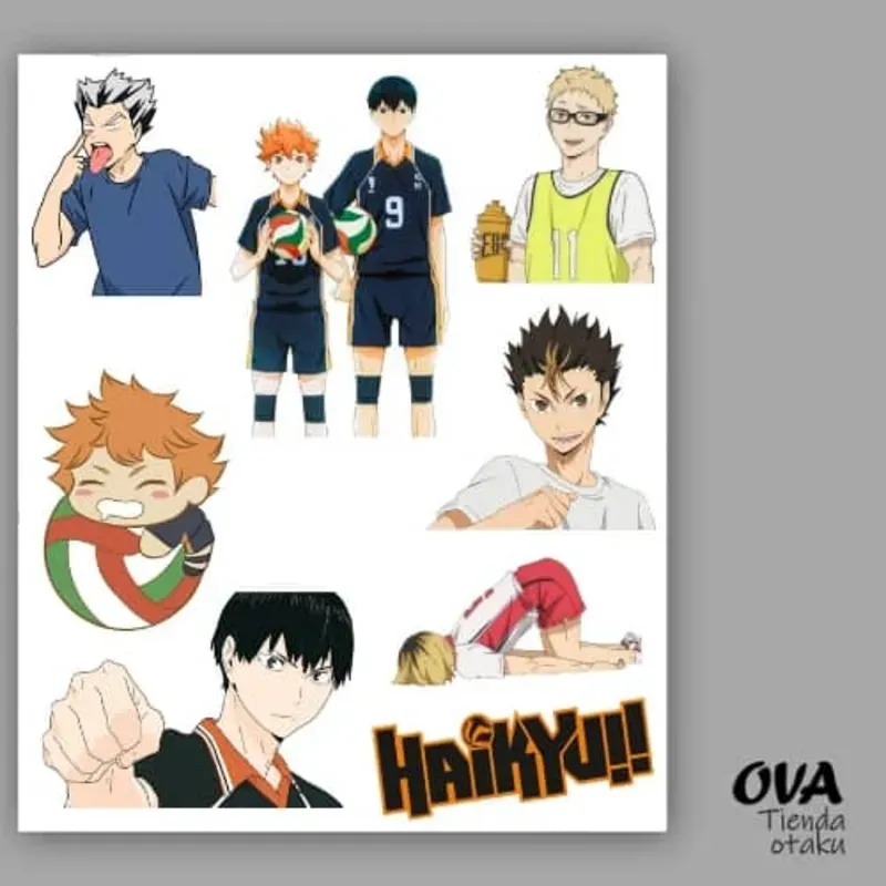  Pack de stickers Haikyuu!!