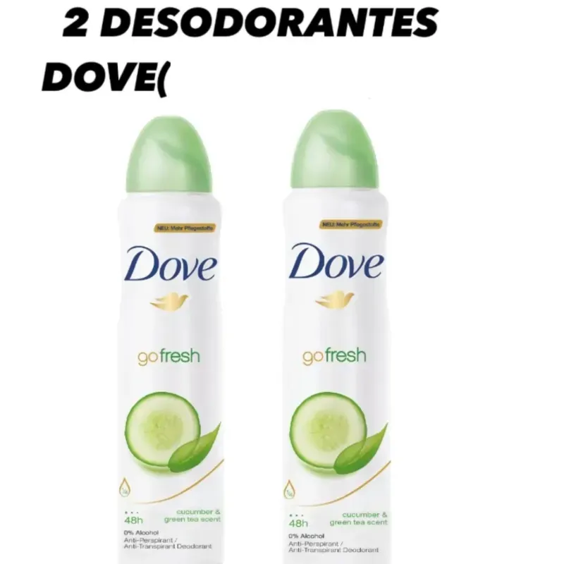 2 DESODORANTE DOVE SPRAY 