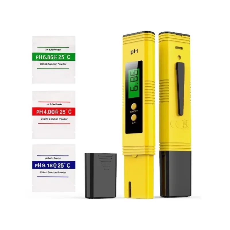 Medidor de pH, probador digital.