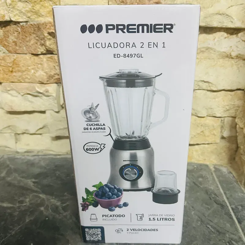 Licuadora 2 en 1 Premier