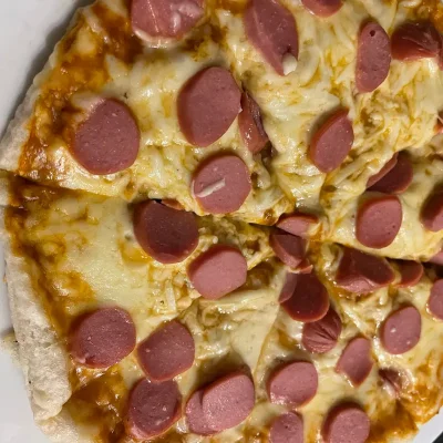 Pizza de Salchicha