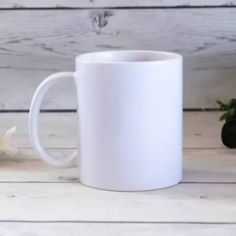 Jarra 11 onz Blanca Cilíndrica Sublimación