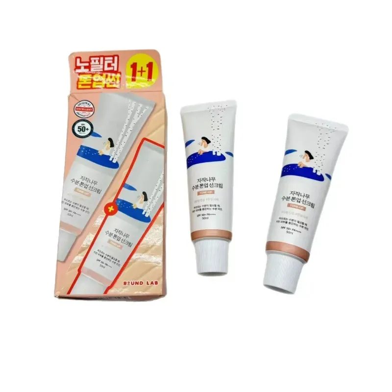 ☀️ Protector Solar Hidratante ROUND LAB 1+1 Pack (50ml x2) 