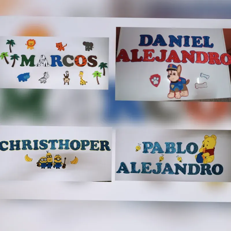 Nombres para pared