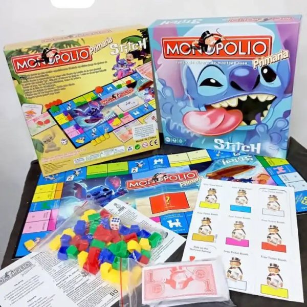 JUEGO MONOPOLY JUNIOR IMPORTADO TEMÁTICA STITCH